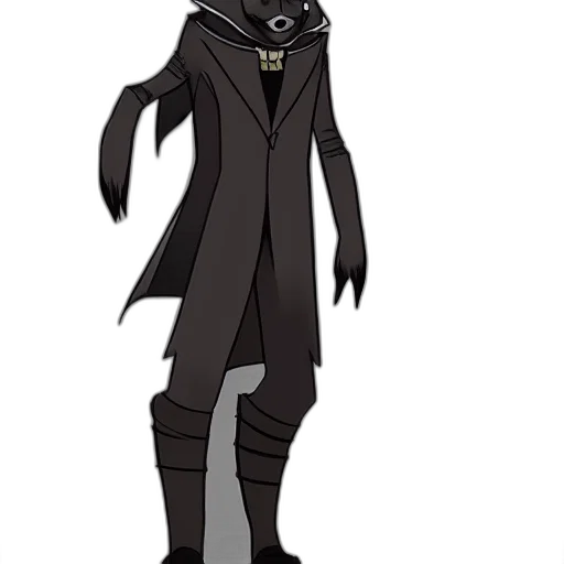 staff, creature, mask, jacket transparent PNG cut-out