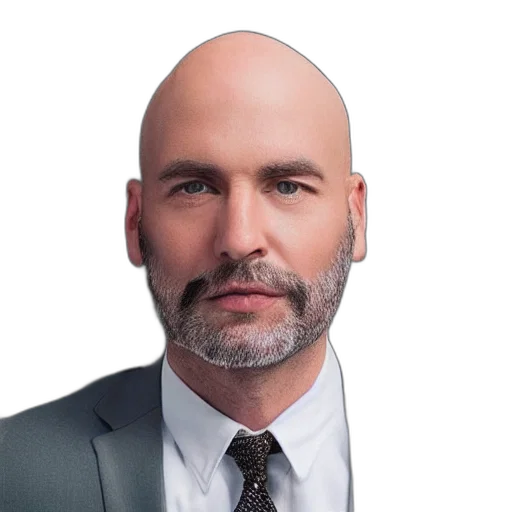 hair, staff, face, jacket transparent PNG cut-out