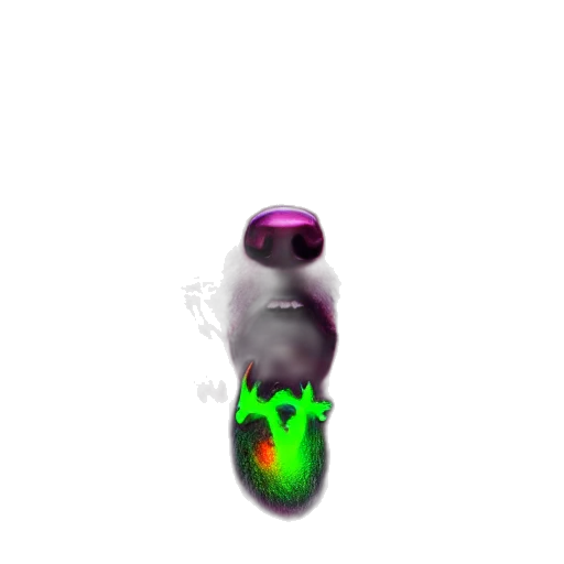 bottle, robot, creature, animal, 3d render, pixel art, concept art, vaporwave transparent PNG cut-out