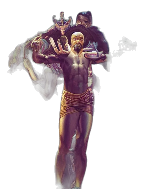 concept art, comic book art, fantasy art, cyberpunk transparent PNG cut-out