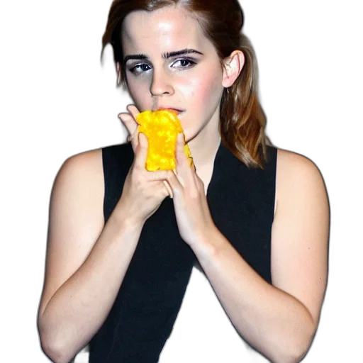 food, face, neon lights, emma transparent PNG cut-out