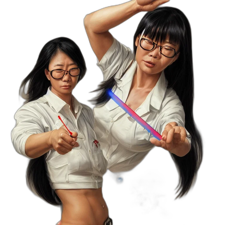 staff, hair, photorealistic, concept art transparent PNG cut-out