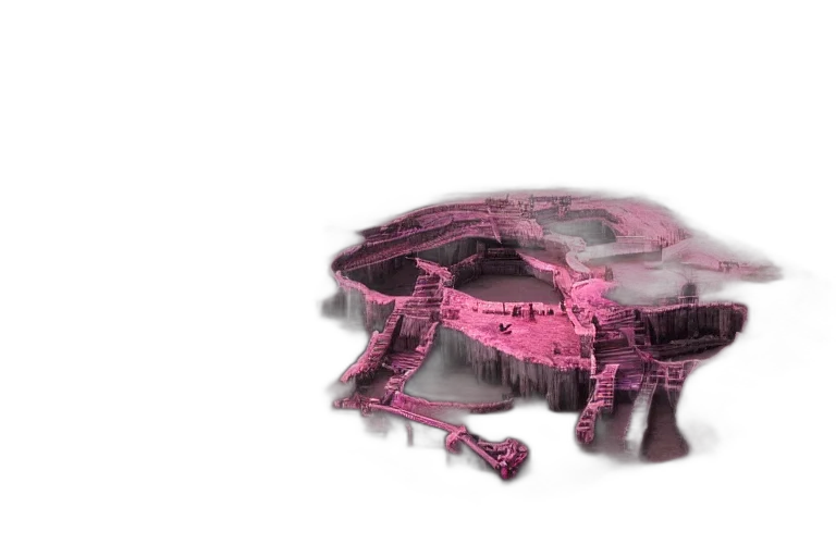robot, furniture, crown, mask, 3d render, concept art, cyberpunk, vaporwave transparent PNG cut-out