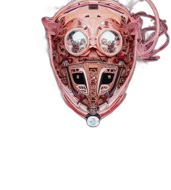 mask, robot, face, jewelry transparent PNG cut-out