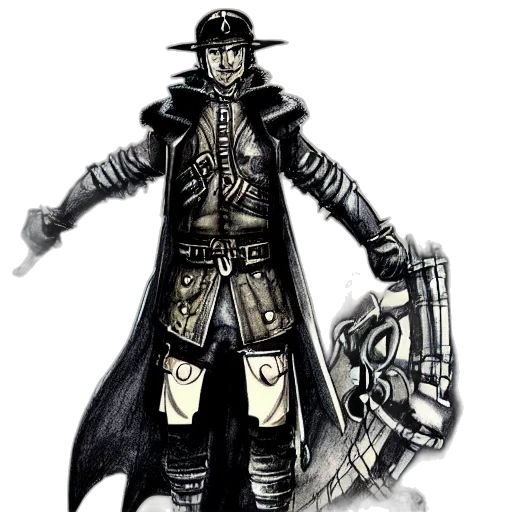staff, sword, weapon, jacket transparent PNG cut-out