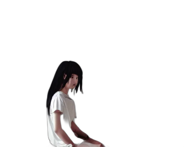 hair, creature, dress, face transparent PNG cut-out