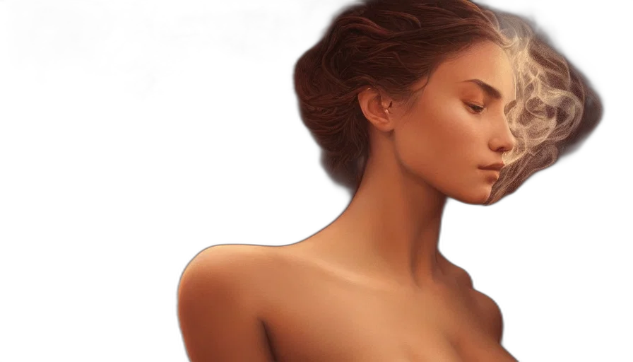 jewelry, dress, hair, face transparent PNG cut-out