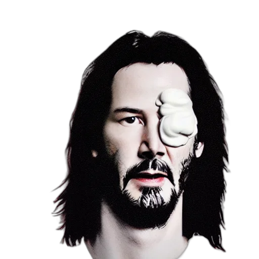 mask, face, robot, hair, photorealistic, concept art, comic book art, cyberpunk transparent PNG cut-out