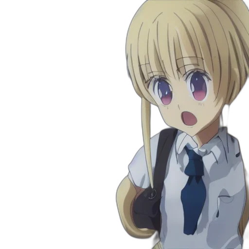 staff, dress, hair, face transparent PNG cut-out