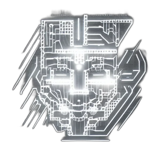 robot, mask, face, crown transparent PNG cut-out