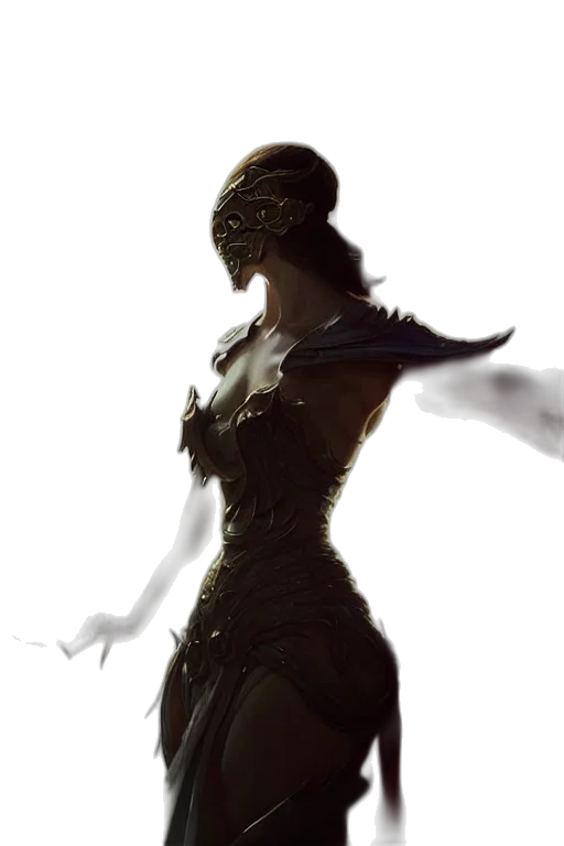 dress, mask, staff, face transparent PNG cut-out