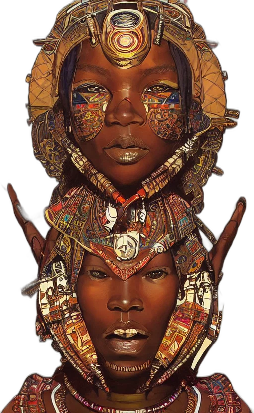 mask, face, jewelry, crown, concept art, fantasy art, photorealistic, comic book art transparent PNG cut-out