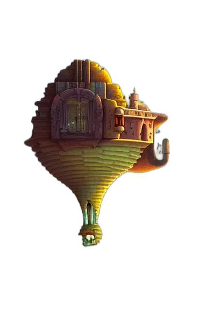 crown, hat, staff, weapon, concept art, pixel art, 3d render, fantasy art transparent PNG cut-out