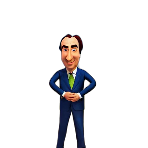 staff, cartoon, 3d render, concept art, pixel art, saul, goodman, pixar transparent PNG cut-out