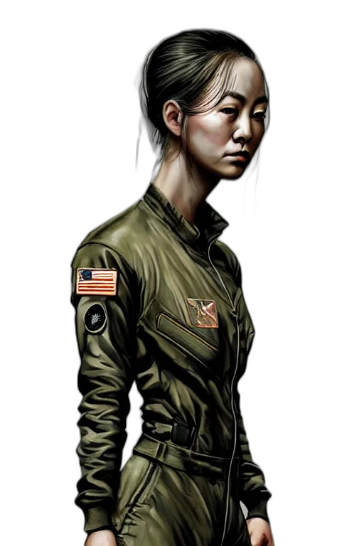 jacket, staff, face, concept art transparent PNG cut-out