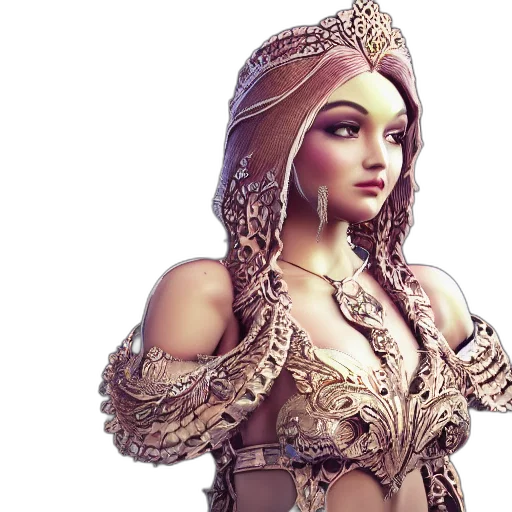 jewelry, crown, fantasy art, concept art, 3d render, photorealistic, golden, earth tones transparent PNG cut-out