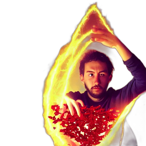 jacket, food, bottle, staff, fire, young, years, old transparent PNG cut-out