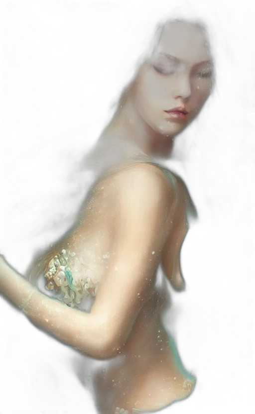 dress, jewelry, robot, face, fantasy art, photorealistic, concept art, oil painting transparent PNG cut-out