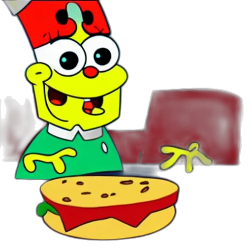 food, hat, robot, crown, concept art, 3d render, cartoon, pixel art transparent PNG cut-out