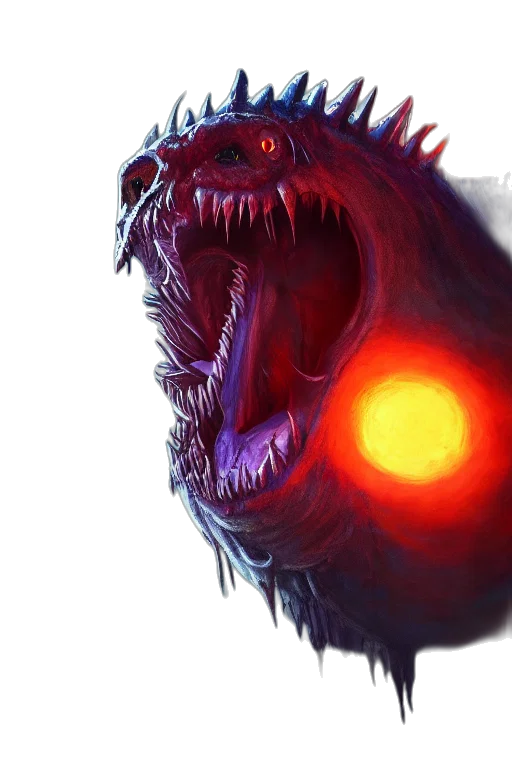 creature, dragon, face, mask, concept art, fantasy art, watercolor, comic book art transparent PNG cut-out