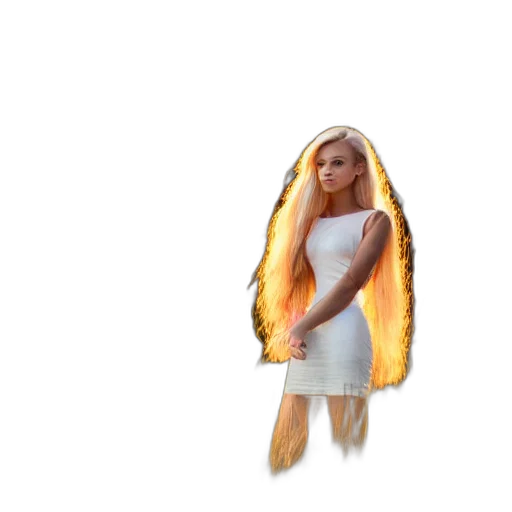 jacket, dress, hair, creature, concept art, pixel art, photorealistic, 3d render transparent PNG cut-out