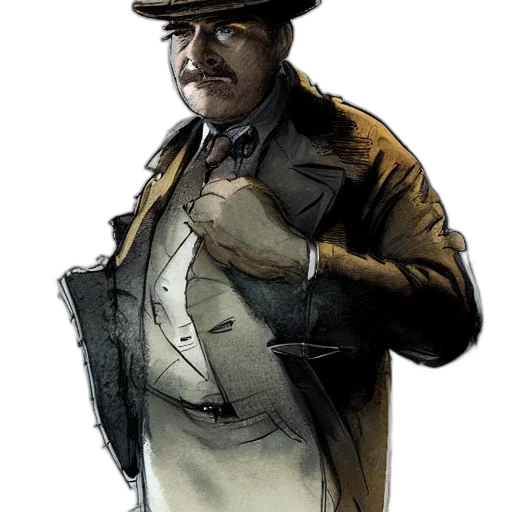 staff, hat, jacket, face transparent PNG cut-out