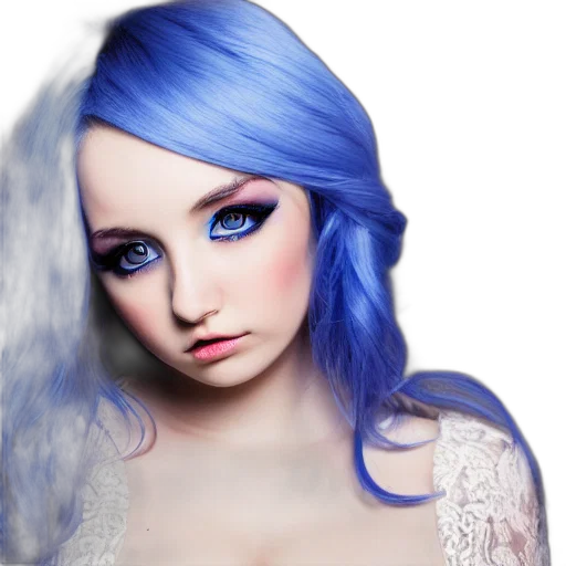 hair, face, photorealistic, fantasy art transparent PNG cut-out
