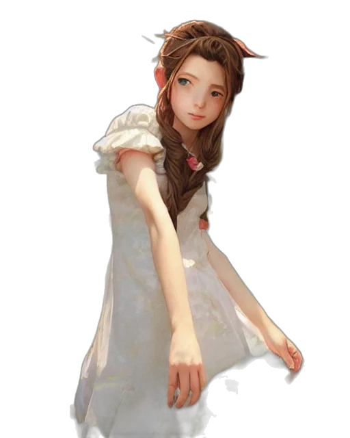 dress, staff, face, creature transparent PNG cut-out