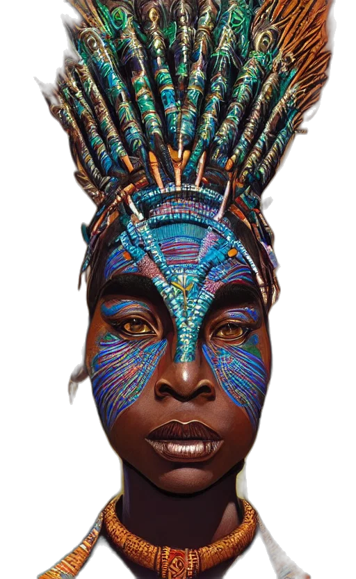 mask, face, hat, crown, photorealistic, concept art, fantasy art, watercolor transparent PNG cut-out