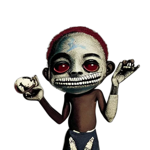 mask, staff, creature, robot transparent PNG cut-out