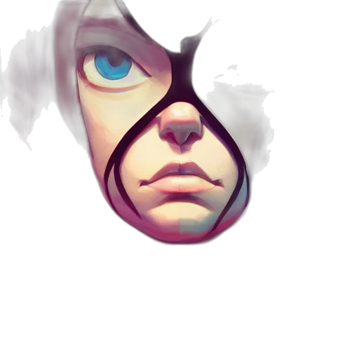 mask, face, robot, creature transparent PNG cut-out