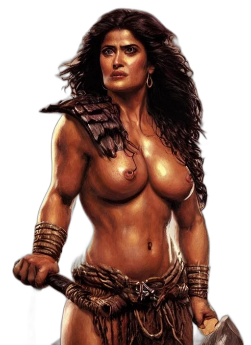 jewelry, fantasy art, comic book art, concept art, photorealistic, portrait, very, muscled transparent PNG cut-out
