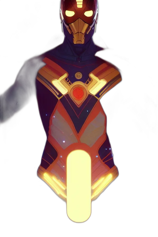 robot, dress, crown, weapon, concept art, pixel art, 3d render, fantasy art transparent PNG cut-out