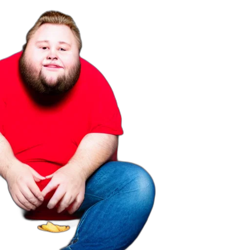 food, creature, animal, jacket, concept art, fat, guy, wearing transparent PNG cut-out