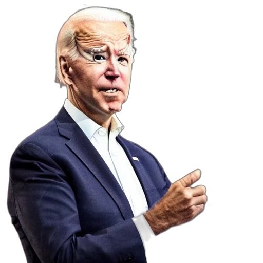 mask, creature, robot, face, joe, biden, huge, eyes transparent PNG cut-out