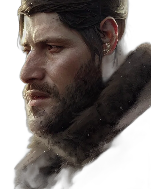 face, jacket, sword, crown transparent PNG cut-out