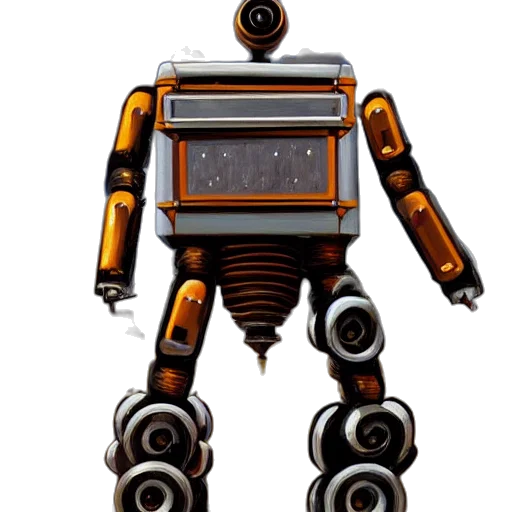 robot, staff, weapon, concept art transparent PNG cut-out