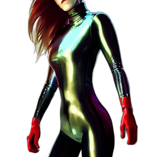 robot, comic book art, concept art, 3d render, cyberpunk, neon lights, golden, neon transparent PNG cut-out
