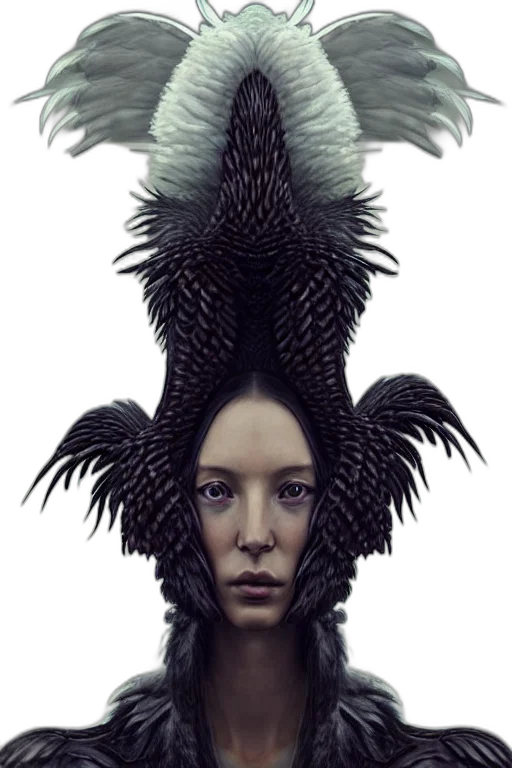 crown, hair, creature, dragon, fantasy art, concept art, photorealistic, 3d render transparent PNG cut-out