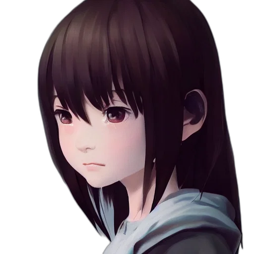face, robot, creature, hair transparent PNG cut-out