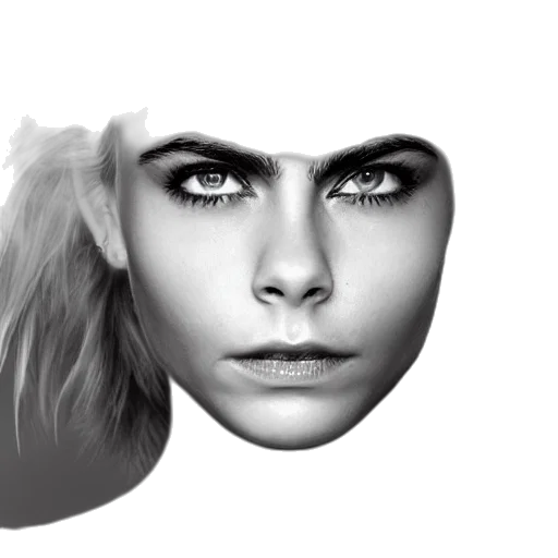 face, hair, mask, crown, photorealistic, 3d render, concept art, fantasy art transparent PNG cut-out