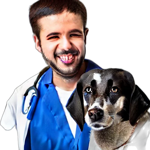 staff, animal, photorealistic, cartoon transparent PNG cut-out