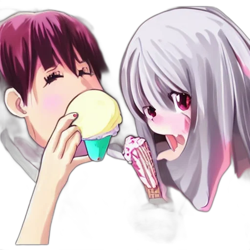 food, anime, pixel art, vaporwave transparent PNG cut-out