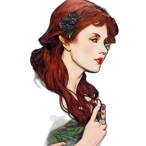 dress, jewelry, crown, face, fantasy art, pixel art, watercolor, cartoon transparent PNG cut-out