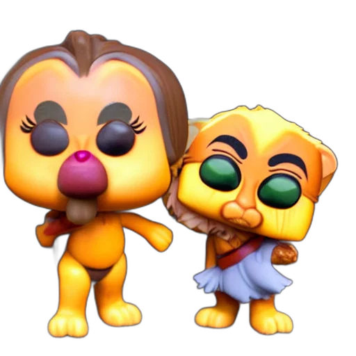 3d render, concept art, golden, lion transparent PNG cut-out