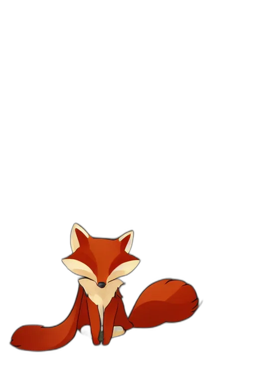 animal, staff, creature, pixel art, concept art, cartoon, 3d render, red transparent PNG cut-out