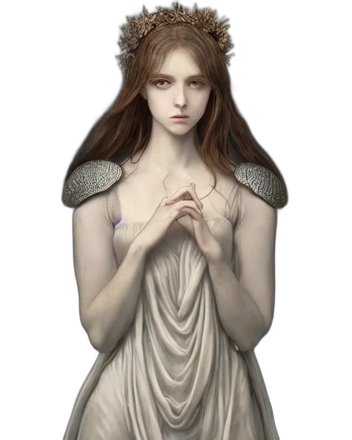 dress, crown, jewelry, face transparent PNG cut-out