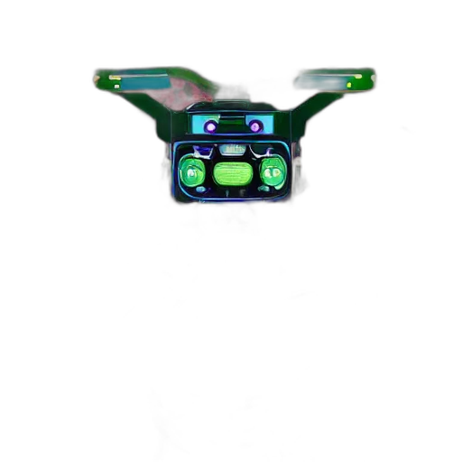 robot, weapon, staff, jewelry, 3d render, concept art, pixel art, outer space transparent PNG cut-out