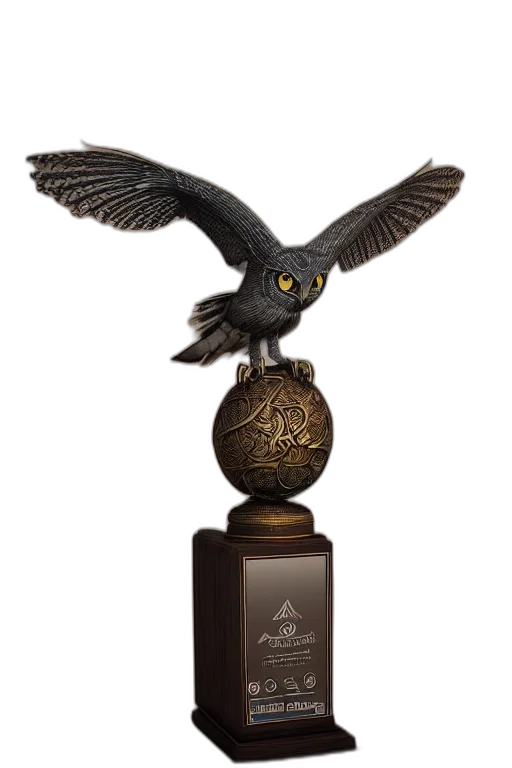 photorealistic, fantasy art, trophy, flying transparent PNG cut-out