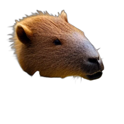 animal, creature, hair, face, photorealistic, 3d render, concept art, pixel art transparent PNG cut-out